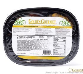 cheese lasagna     labeled